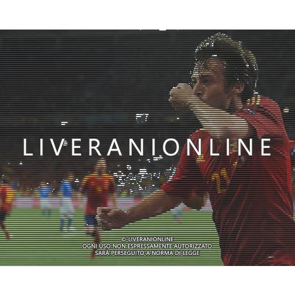 Campionati Europei UEFA 2012 Polonia/Ucraina Finale Kiev (Ucraina) - 01.07.2012 Spagna-Italia Nella Foto:silva esulta /Ph.Vitez-Ag. Aldo Liverani