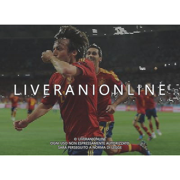 Campionati Europei UEFA 2012 Polonia/Ucraina Finale Kiev (Ucraina) - 01.07.2012 Spagna-Italia Nella Foto:silva esulta /Ph.Vitez-Ag. Aldo Liverani