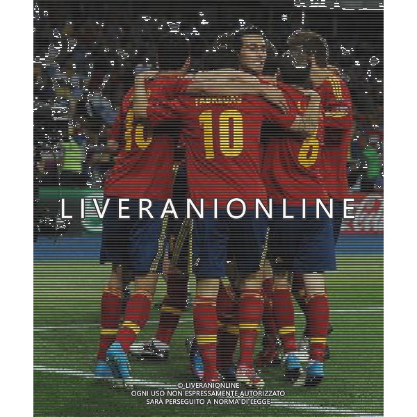 Campionati Europei UEFA 2012 Polonia/Ucraina Finale Kiev (Ucraina) - 01.07.2012 Spagna-Italia Nella Foto:silva esulta /Ph.Vitez-Ag. Aldo Liverani