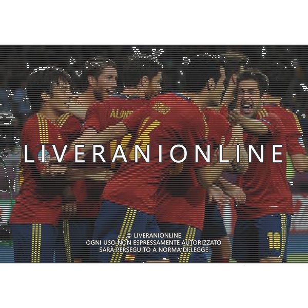 Campionati Europei UEFA 2012 Polonia/Ucraina Finale Kiev (Ucraina) - 01.07.2012 Spagna-Italia Nella Foto:silva esulta /Ph.Vitez-Ag. Aldo Liverani