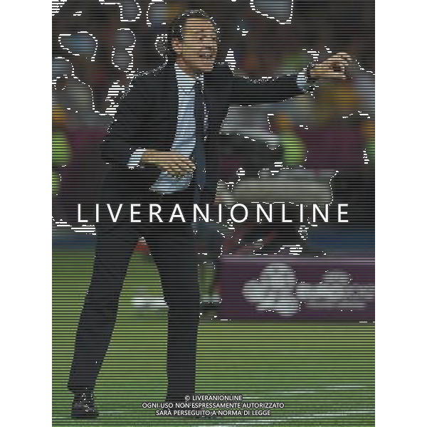 Campionati Europei UEFA 2012 Polonia/Ucraina Finale Kiev (Ucraina) - 01.07.2012 Spagna-Italia Nella Foto:prandelli /Ph.Vitez-Ag. Aldo Liverani