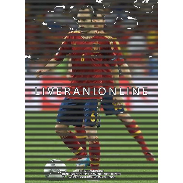 Campionati Europei UEFA 2012 Polonia/Ucraina Finale Kiev (Ucraina) - 01.07.2012 Spagna-Italia Nella Foto:iniesta /Ph.Vitez-Ag. Aldo Liverani