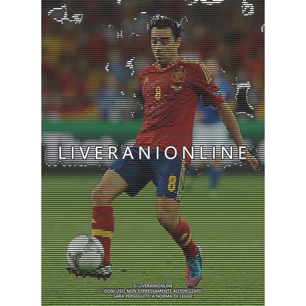 Campionati Europei UEFA 2012 Polonia/Ucraina Finale Kiev (Ucraina) - 01.07.2012 Spagna-Italia Nella Foto:xavi /Ph.Vitez-Ag. Aldo Liverani