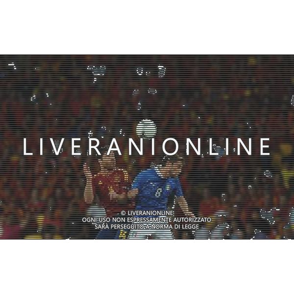 Campionati Europei UEFA 2012 Polonia/Ucraina Finale Kiev (Ucraina) - 01.07.2012 Spagna-Italia Nella Foto:xabi alonso marchisio /Ph.Vitez-Ag. Aldo Liverani