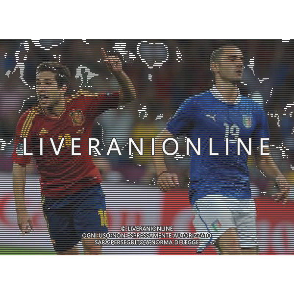 Campionati Europei UEFA 2012 Polonia/Ucraina Finale Kiev (Ucraina) - 01.07.2012 Spagna-Italia Nella Foto:jordi alba esulta /Ph.Vitez-Ag. Aldo Liverani