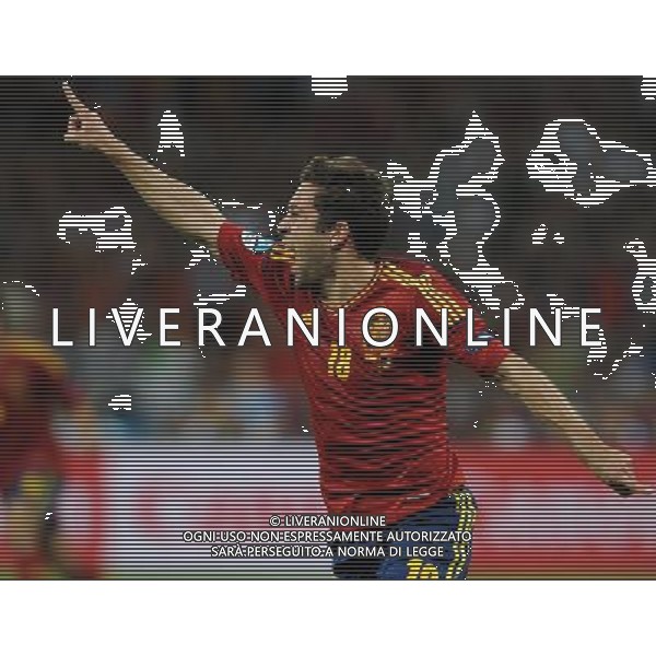 Campionati Europei UEFA 2012 Polonia/Ucraina Finale Kiev (Ucraina) - 01.07.2012 Spagna-Italia Nella Foto:jordi alba esulta /Ph.Vitez-Ag. Aldo Liverani