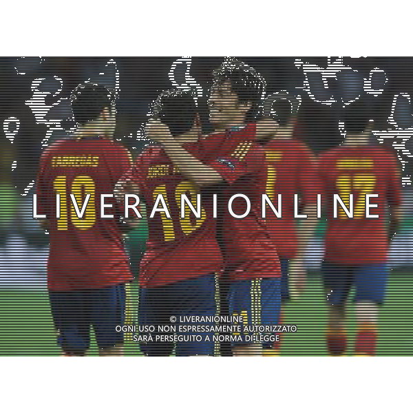 Campionati Europei UEFA 2012 Polonia/Ucraina Finale Kiev (Ucraina) - 01.07.2012 Spagna-Italia Nella Foto:jordi alba esulta /Ph.Vitez-Ag. Aldo Liverani