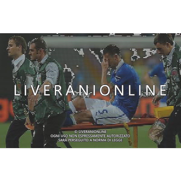 Campionati Europei UEFA 2012 Polonia/Ucraina Finale Kiev (Ucraina) - 01.07.2012 Spagna-Italia Nella Foto:infortunio thiago motta /Ph.Vitez-Ag. Aldo Liverani