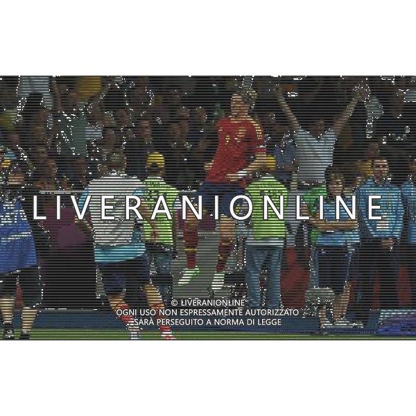 Campionati Europei UEFA 2012 Polonia/Ucraina Finale Kiev (Ucraina) - 01.07.2012 Spagna-Italia Nella Foto:torres esulta /Ph.Vitez-Ag. Aldo Liverani