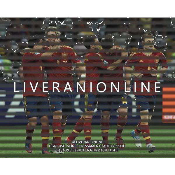 Campionati Europei UEFA 2012 Polonia/Ucraina Finale Kiev (Ucraina) - 01.07.2012 Spagna-Italia Nella Foto:torres esulta /Ph.Vitez-Ag. Aldo Liverani