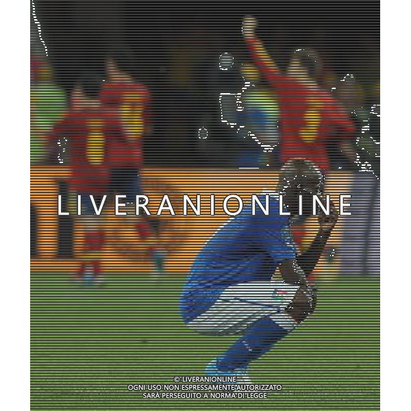 Campionati Europei UEFA 2012 Polonia/Ucraina Finale Kiev (Ucraina) - 01.07.2012 Spagna-Italia Nella Foto:delusione balotelli /Ph.Vitez-Ag. Aldo Liverani