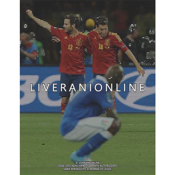 Campionati Europei UEFA 2012 Polonia/Ucraina Finale Kiev (Ucraina) - 01.07.2012 Spagna-Italia Nella Foto:esultanza mata /Ph.Vitez-Ag. Aldo Liverani