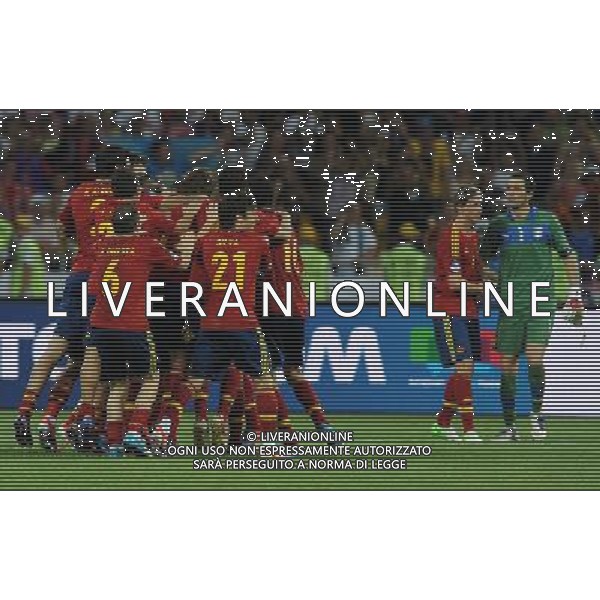 Campionati Europei UEFA 2012 Polonia/Ucraina Finale Kiev (Ucraina) - 01.07.2012 Spagna-Italia Nella Foto:esultanza spagna /Ph.Vitez-Ag. Aldo Liverani