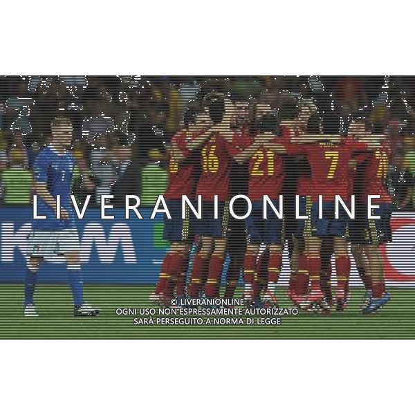 Campionati Europei UEFA 2012 Polonia/Ucraina Finale Kiev (Ucraina) - 01.07.2012 Spagna-Italia Nella Foto:esultanza spagna /Ph.Vitez-Ag. Aldo Liverani