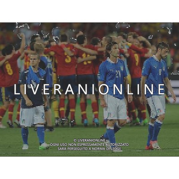 Campionati Europei UEFA 2012 Polonia/Ucraina Finale Kiev (Ucraina) - 01.07.2012 Spagna-Italia Nella Foto:delusione marchisio pirlo giovinco /Ph.Vitez-Ag. Aldo Liverani