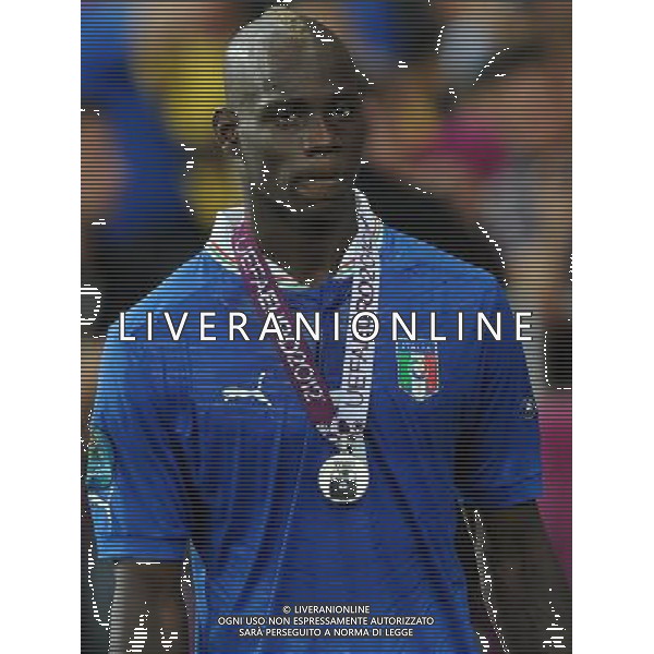 Campionati Europei UEFA 2012 Polonia/Ucraina Finale Kiev (Ucraina) - 01.07.2012 Spagna-Italia Nella Foto:delusione balotelli /Ph.Vitez-Ag. Aldo Liverani