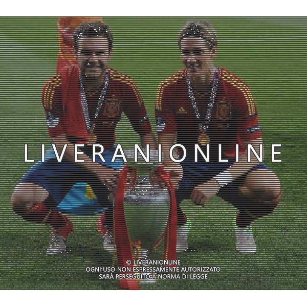 Campionati Europei UEFA 2012 Polonia/Ucraina Finale Kiev (Ucraina) - 01.07.2012 Spagna-Italia Nella Foto:mata e torres /Ph.Vitez-Ag. Aldo Liverani