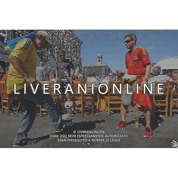 01.07.2012, KIJOW, PILKA NOZNA, FOOTBALL, MISTRZOSTWA EUROPY W PILCE NOZNEJ, EURO 2012, FOOTBALL EUROPEAN CHAMPIONSHIP,FINAL, HISZPANIA - WLOCHY, SPAIN - ITALY, KIBICE, FOT. TOMASZ JASTRZEBOWSKI / FOTO OLIMPIK/NEWSPIX.PL --- Newspix.pl SPAGNA ITALIA FINALE EUROPEI 2012 - AG ALDO LIVERANI SAS - ITALY ONLY - *** Local Caption *** .