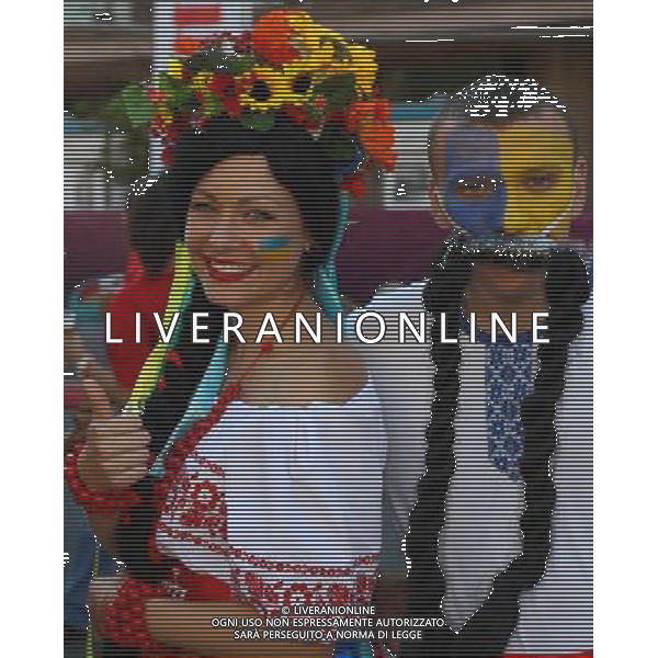 01.07.2012, KIJOW, PILKA NOZNA, FOOTBALL, MISTRZOSTWA EUROPY W PILCE NOZNEJ, EURO 2012, FOOTBALL EUROPEAN CHAMPIONSHIP,FINAL, HISZPANIA - WLOCHY, SPAIN - ITALY, KIBICE UKRAINY, FOT. TOMASZ JASTRZEBOWSKI / FOTO OLIMPIK/NEWSPIX.PL --- Newspix.pl SPAGNA ITALIA FINALE EUROPEI 2012 - AG ALDO LIVERANI SAS - ITALY ONLY - *** Local Caption *** .