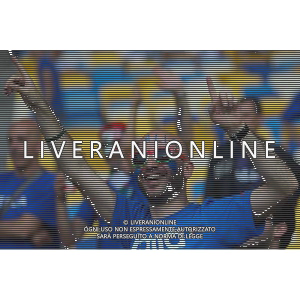 01.07.2012, KIJOW, PILKA NOZNA, FOOTBALL, MISTRZOSTWA EUROPY W PILCE NOZNEJ, EURO 2012, FOOTBALL EUROPEAN CHAMPIONSHIP,FINAL, HISZPANIA - WLOCHY, SPAIN - ITALY, KIBIC WLOCH, FOT. TOMASZ JASTRZEBOWSKI / FOTO OLIMPIK/NEWSPIX.PL --- Newspix.pl SPAGNA ITALIA FINALE EUROPEI 2012 - AG ALDO LIVERANI SAS - ITALY ONLY - *** Local Caption *** .