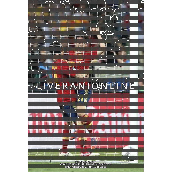 KIJOW STADION OLIMPIJSKI 01.07.2012 EURO 2012 PILKA NOZNA FINAL MISTRZOSTW EUROPY HISZPANIA WLOCHY NZ DAVID SILVA SPA RADOSC BRAMKA GOL GOAL FOT MICHAL NOWAK / NEWSPIX.PL KYIV OLYMPIC STADIUM 01.07.2012 FOOTBALL SOCCER EURO 2012 FINAL OF UEFA EUROPEAN FOOTBALL CHAMPIONSHIP SPAIN - ITALY DAVID SILVA SPA RADOSC BRAMKA GOL GOAL MICHAL NOWAK / NEWSPIX.PL --- Newspix.pl SPAGNA ITALIA FINALE EUROPEI 2012 - AG ALDO LIVERANI SAS - ITALY ONLY - *** Local Caption *** .