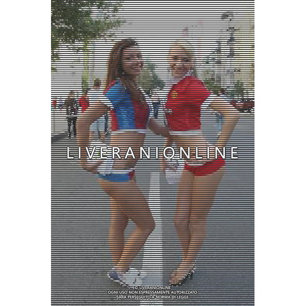 KIJOW 01.07.2012 MECZ MISTRZOSTWA EUROPY 2012 FINAL: HISZPANIA - WLOCHY --- UEFA EURO 2012 CHAMPIONSHIP FINAL MATCH IN KIEV: SPAIN - ITALY DZIEWCZYNY Z NOCNEGO KLUBU --- GIRLS FROM NIGHT CLUB FOT. PIOTR KUCZA/NEWSPIX.PL --- Newspix.pl SPAGNA ITALIA FINALE EUROPEI 2012 - AG ALDO LIVERANI SAS - ITALY ONLY - *** Local Caption *** .