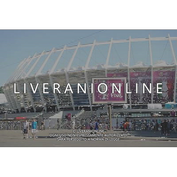 01.07.2012 KIJOW - STADION OLIMPIJSKI ( KYIV OLYMPIC STADIUM ) PILKA NOZNA ( FOOTBALL ) MISTRZOSTWA EUROPY W PILCE NOZNEJ UEFA EURO 2012 ( EUROPEAN CHAMPIONSHIPS UEFA EURO 2012 ) FINAL EURO 2012 ( FINAL EURO 2012 ) MECZ HISZPANIA - WLOCHY ( GAME SPAIN - ITALY ) NZ STADION WIDOK ZEWNETRZNY FOTO MICHAL STANCZYK / CYFRASPORT/NEWSPIX.PL --- Newspix.pl SPAGNA ITALIA FINALE EUROPEI 2012 - AG ALDO LIVERANI SAS - ITALY ONLY - *** Local Caption *** .