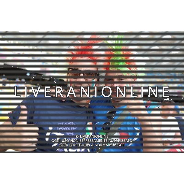 01.07.2012 KIJOW - STADION OLIMPIJSKI ( KYIV OLYMPIC STADIUM ) PILKA NOZNA ( FOOTBALL ) MISTRZOSTWA EUROPY W PILCE NOZNEJ UEFA EURO 2012 ( EUROPEAN CHAMPIONSHIPS UEFA EURO 2012 ) FINAL EURO 2012 ( FINAL EURO 2012 ) MECZ HISZPANIA - WLOCHY ( GAME SPAIN - ITALY ) NZ KIBICE WLOCHY FOTO MICHAL STANCZYK / CYFRASPORT/NEWSPIX.PL --- Newspix.pl SPAGNA ITALIA FINALE EUROPEI 2012 - AG ALDO LIVERANI SAS - ITALY ONLY - *** Local Caption *** .