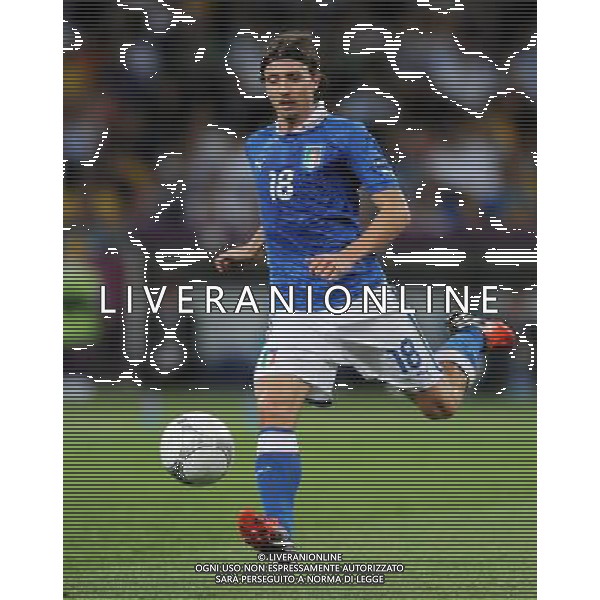 01.07.2012 KIJOW KIEV PILKA NOZNA KADRA REPREZENTACJA MISTRZOSTWA EUROPY W PILCE NOZNEJ EURO2012 POLSKA I UKRAINA FOOTBALL EUROPEAN CHAMPIONSHIPS UEFA EURO 2012 POLAND AND UKRAINE FINAL (FINAL GAME) HISZPANIA - WLOCHY (SPAIN VS. ITALY) N/Z RICCARDO MONTOLIVO FOT LUKASZ LASKOWSKI / PRESSFOCUS NEWSPIXPL --- Newspix.pl SPAGNA ITALIA FINALE EUROPEI 2012 - AG ALDO LIVERANI SAS - ITALY ONLY - *** Local Caption *** .
