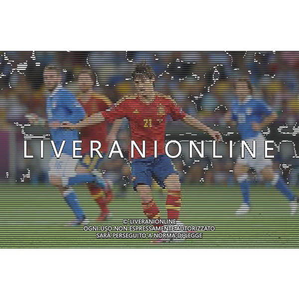 01.07.2012 KIJOW KIEV PILKA NOZNA KADRA REPREZENTACJA MISTRZOSTWA EUROPY W PILCE NOZNEJ EURO2012 POLSKA I UKRAINA FOOTBALL EUROPEAN CHAMPIONSHIPS UEFA EURO 2012 POLAND AND UKRAINE FINAL (FINAL GAME) HISZPANIA - WLOCHY (SPAIN VS. ITALY) N/Z DAVID SILVA FOT LUKASZ LASKOWSKI / PRESSFOCUS NEWSPIXPL SPAGNA ITALIA FINALE EUROPEI 2012 - AG ALDO LIVERANI SAS - ITALY ONLY - *** Local Caption *** .