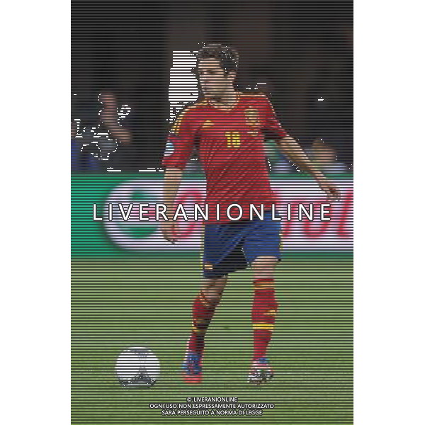 01.07.2012 KIJOW (KIEV) STADION OLYMPIJSKI (THE OLYMPIC STADIUM) PILKA NOZNA (SOCCER) MISTRZOSTWA EURO 2012 POLSKA UKRAINA (UEFA EURO 2012 POLAND UKRAINE) FINAL (FINAL) MECZ HISZPANIA - WLOCHY (SPAIN - ITALY) N/Z JORDI ALBA SYLWETKA FOT RAFAL OLEKSIEWICZ / PRESSFOCUS NEWSPIXPL --- Newspix.pl SPAGNA ITALIA FINALE EUROPEI 2012 - AG ALDO LIVERANI SAS - ITALY ONLY - *** Local Caption *** .