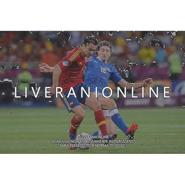 01.07.2012 KIJOW (KIEV) STADION OLYMPIJSKI (THE OLYMPIC STADIUM) PILKA NOZNA (SOCCER) MISTRZOSTWA EURO 2012 POLSKA UKRAINA (UEFA EURO 2012 POLAND UKRAINE) FINAL (FINAL) MECZ HISZPANIA - WLOCHY (SPAIN - ITALY) N/Z XAVI HERNANDEZ ANTONIO CASSANO FOT RAFAL OLEKSIEWICZ / PRESSFOCUS NEWSPIXPL --- Newspix.pl SPAGNA ITALIA FINALE EUROPEI 2012 - AG ALDO LIVERANI SAS - ITALY ONLY - *** Local Caption *** .