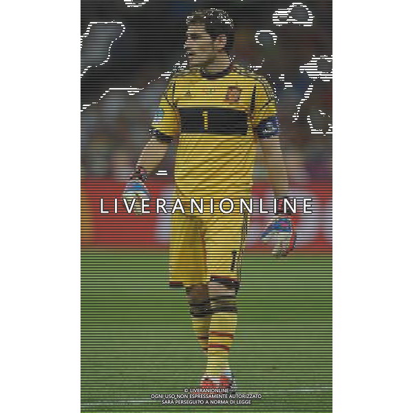 Campionati Europei UEFA 2012 Polonia/Ucraina Finale Kiev (Ucraina) - 01.07.2012 Spagna-Italia Nella Foto:Casillas Iker /Ph.Vitez-Ag. Aldo Liverani