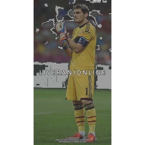 Campionati Europei UEFA 2012 Polonia/Ucraina Finale Kiev (Ucraina) - 01.07.2012 Spagna-Italia Nella Foto:Casillas Iker /Ph.Vitez-Ag. Aldo Liverani