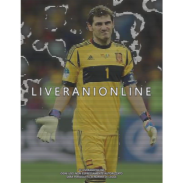 Campionati Europei UEFA 2012 Polonia/Ucraina Finale Kiev (Ucraina) - 01.07.2012 Spagna-Italia Nella Foto:Casillas Iker /Ph.Vitez-Ag. Aldo Liverani