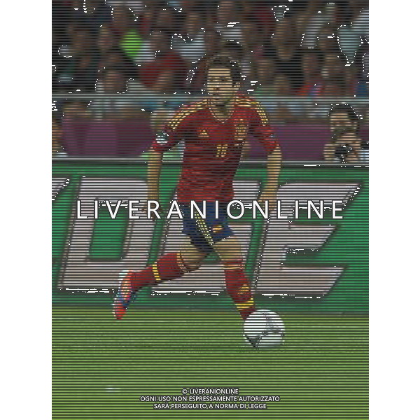 Campionati Europei UEFA 2012 Polonia/Ucraina Finale Kiev (Ucraina) - 01.07.2012 Spagna-Italia Nella Foto:Jordi Alba /Ph.Vitez-Ag. Aldo Liverani