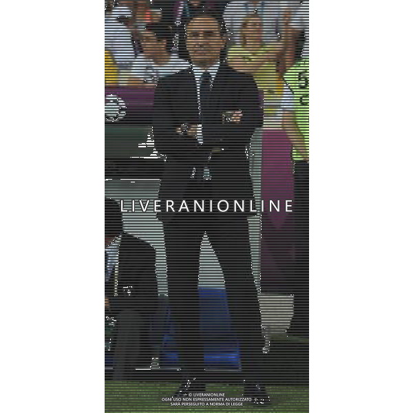 Campionati Europei UEFA 2012 Polonia/Ucraina Finale Kiev (Ucraina) - 01.07.2012 Spagna-Italia Nella Foto:Prandelli Cesare /Ph.Vitez-Ag. Aldo Liverani