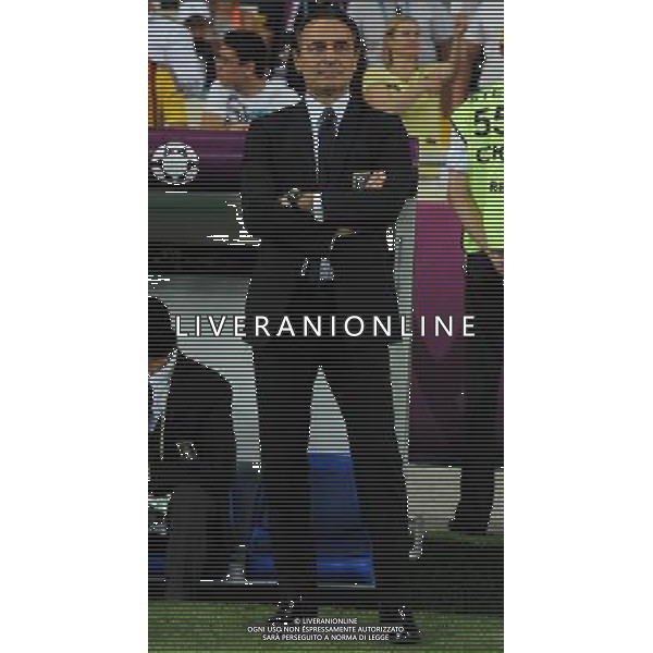 Campionati Europei UEFA 2012 Polonia/Ucraina Finale Kiev (Ucraina) - 01.07.2012 Spagna-Italia Nella Foto:Prandelli Cesare /Ph.Vitez-Ag. Aldo Liverani