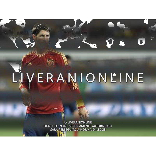 Campionati Europei UEFA 2012 Polonia/Ucraina Finale Kiev (Ucraina) - 01.07.2012 Spagna-Italia Nella Foto:Sergio Ramos /Ph.Vitez-Ag. Aldo Liverani