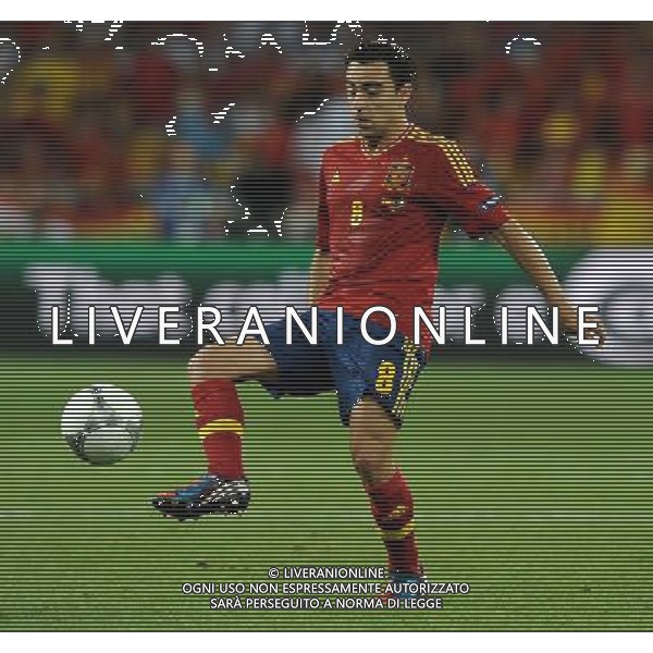 Campionati Europei UEFA 2012 Polonia/Ucraina Finale Kiev (Ucraina) - 01.07.2012 Spagna-Italia Nella Foto:Xavi Hernandez /Ph.Vitez-Ag. Aldo Liverani