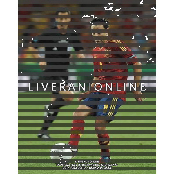 Campionati Europei UEFA 2012 Polonia/Ucraina Finale Kiev (Ucraina) - 01.07.2012 Spagna-Italia Nella Foto:Xavi Hernandez /Ph.Vitez-Ag. Aldo Liverani