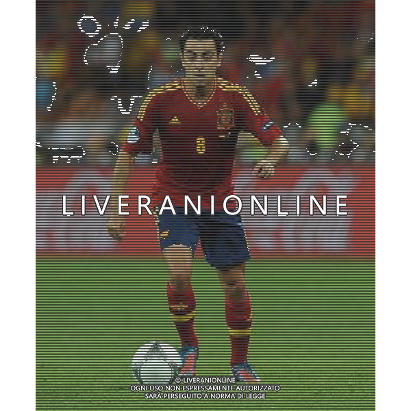 Campionati Europei UEFA 2012 Polonia/Ucraina Finale Kiev (Ucraina) - 01.07.2012 Spagna-Italia Nella Foto:Xavi Hernandez /Ph.Vitez-Ag. Aldo Liverani