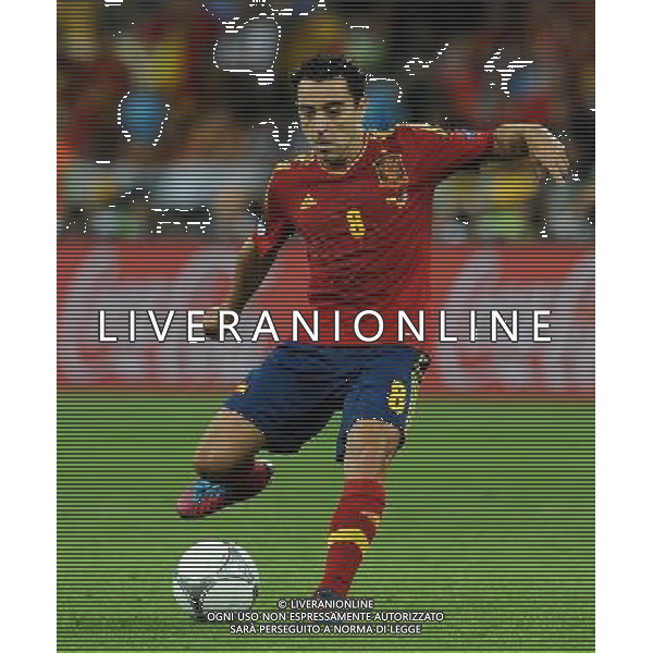 Campionati Europei UEFA 2012 Polonia/Ucraina Finale Kiev (Ucraina) - 01.07.2012 Spagna-Italia Nella Foto:Xavi Hernandez /Ph.Vitez-Ag. Aldo Liverani