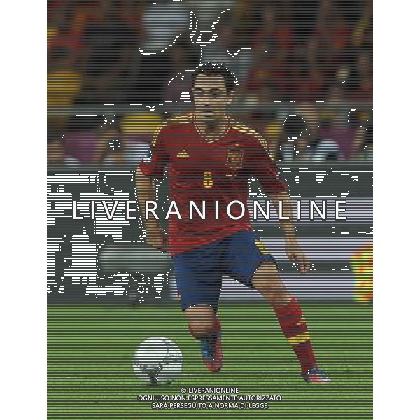 Campionati Europei UEFA 2012 Polonia/Ucraina Finale Kiev (Ucraina) - 01.07.2012 Spagna-Italia Nella Foto:Xavi Hernandez /Ph.Vitez-Ag. Aldo Liverani