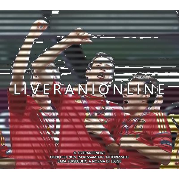 KIJOW STADION OLIMPIJSKI 01.07.2012 EURO 2012 PILKA NOZNA FINAL MISTRZOSTW EUROPY HISZPANIA WLOCHY NZ HISZPANIA RADOSC ZWYCIESTWO MISTRZOSTWO MISTRZ EUROPY FETA FOT MICHAL NOWAK / NEWSPIX.PL KYIV OLYMPIC STADIUM 01.07.2012 FOOTBALL SOCCER EURO 2012 FINAL OF UEFA EUROPEAN FOOTBALL CHAMPIONSHIP SPAIN - ITALY SPANISH PLAYERS ARE CELEBRATING AS THEY WON OVER ITALY. SPAIN BECAME EUROPEAN CHAMPIONS MICHAL NOWAK / NEWSPIX.PL --- Newspix.pl /EUROPEO 2012 ITALIA SPAGNA FINALE - AG ALDO LIVERANI SAS - ITALY ONLY - *** Local Caption *** www.newspix.pl mail us: info@newspix.pl call us: 0048 022 23 22 222 --- Polish Picture Agency by Ringier Axel Springer Poland .