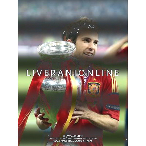 KIJOW STADION OLIMPIJSKI 01.07.2012 EURO 2012 PILKA NOZNA FINAL MISTRZOSTW EUROPY HISZPANIA WLOCHY NZ HISZPANIA RADOSC ZWYCIESTWO MISTRZOSTWO MISTRZ EUROPY FETA JORDI ALBA SPA FOT MICHAL NOWAK / NEWSPIX.PL KYIV OLYMPIC STADIUM 01.07.2012 FOOTBALL SOCCER EURO 2012 FINAL OF UEFA EUROPEAN FOOTBALL CHAMPIONSHIP SPAIN - ITALY SPANISH PLAYERS ARE CELEBRATING AS THEY WON OVER ITALY. SPAIN BECAME EUROPEAN CHAMPIONS MICHAL NOWAK / NEWSPIX.PL --- Newspix.pl /EUROPEO 2012 ITALIA SPAGNA FINALE - AG ALDO LIVERANI SAS - ITALY ONLY - *** Local Caption *** www.newspix.pl mail us: info@newspix.pl call us: 0048 022 23 22 222 --- Polish Picture Agency by Ringier Axel Springer Poland .