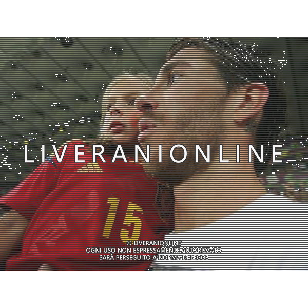 KIJOW STADION OLIMPIJSKI 01.07.2012 EURO 2012 PILKA NOZNA FINAL MISTRZOSTW EUROPY HISZPANIA WLOCHY NZ HISZPANIA RADOSC ZWYCIESTWO MISTRZOSTWO MISTRZ EUROPY FETA SERGIO RAMOS SPA Z DZIECKIEM FOT MICHAL NOWAK / NEWSPIX.PL KYIV OLYMPIC STADIUM 01.07.2012 FOOTBALL SOCCER EURO 2012 FINAL OF UEFA EUROPEAN FOOTBALL CHAMPIONSHIP SPAIN - ITALY SPANISH PLAYERS ARE CELEBRATING AS THEY WON OVER ITALY. SPAIN BECAME EUROPEAN CHAMPIONS SERGIO RAMOS SPA WITH DAUGHTER MICHAL NOWAK / NEWSPIX.PL --- Newspix.pl /EUROPEO 2012 ITALIA SPAGNA FINALE - AG ALDO LIVERANI SAS - ITALY ONLY - *** Local Caption *** www.newspix.pl mail us: info@newspix.pl call us: 0048 022 23 22 222 --- Polish Picture Agency by Ringier Axel Springer Poland .