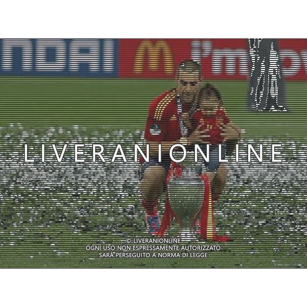 KIJOW STADION OLIMPIJSKI 01.07.2012 EURO 2012 PILKA NOZNA FINAL MISTRZOSTW EUROPY HISZPANIA WLOCHY NZ HISZPANIA RADOSC ZWYCIESTWO MISTRZOSTWO MISTRZ EUROPY FETA ALVARO NEGREDO SPA FOT MICHAL NOWAK / NEWSPIX.PL KYIV OLYMPIC STADIUM 01.07.2012 FOOTBALL SOCCER EURO 2012 FINAL OF UEFA EUROPEAN FOOTBALL CHAMPIONSHIP SPAIN - ITALY SPANISH PLAYERS ARE CELEBRATING AS THEY WON OVER ITALY. SPAIN BECAME EUROPEAN CHAMPIONS MICHAL NOWAK / NEWSPIX.PL --- Newspix.pl /EUROPEO 2012 ITALIA SPAGNA FINALE - AG ALDO LIVERANI SAS - ITALY ONLY - *** Local Caption *** www.newspix.pl mail us: info@newspix.pl call us: 0048 022 23 22 222 --- Polish Picture Agency by Ringier Axel Springer Poland .