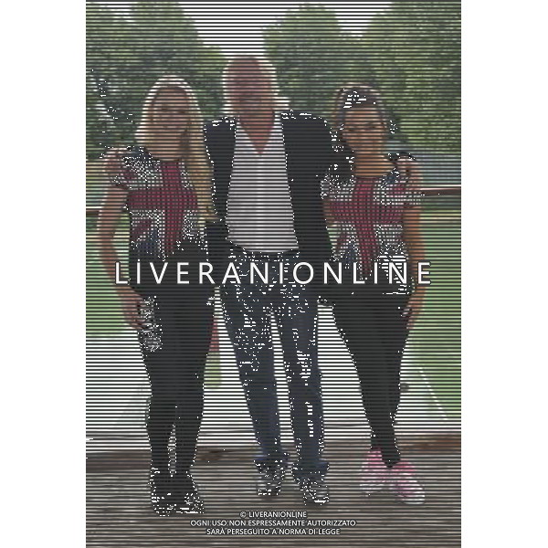 Amy Guy, Sir Richard Branson and Chelsee Healey at a photocall to reveal Richard Branson\'s celebrity team taking part in this year\'s Virgin Active London Triathlon at Virgin Active Chiswick Riverside on July 3, 2012 in London, England. /PHOTOSHOT/AG ALDO LIVERANI - ITALY ONLY -