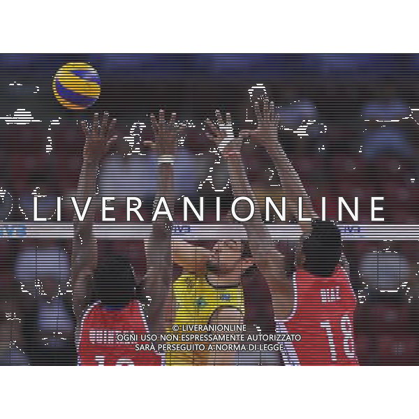 04.07.2012 SOFIA (SOFIJA) ARMEEC ARENA SIATKOWKA MEZCZYZN (MENS VOLLEYBALL) RUNDA FINALOWA LIGI SWIATOWEJ 2012 (FIVB VOLLEYBALL WORLD LEAGUE FINAL ROUND 2012) MECZ KUBA RAZYLIA (MATCH CUBA - BRAZIL) N/Z Lucas Saatkamp FOT RAFAL OLEKSIEWICZ / PRESSFOCUS NEWSPIXPL --- Newspix.pl WORLD LEAGUE FINALS CUBA - BRASILE/AG ALDO LIVERANI SAS - ITALY ONLY - *** Local Caption *** www.newspix.pl mail us: info@newspix.pl call us: 0048 022 23 22 222 --- Polish Picture Agency by Ringier Axel Springer Poland